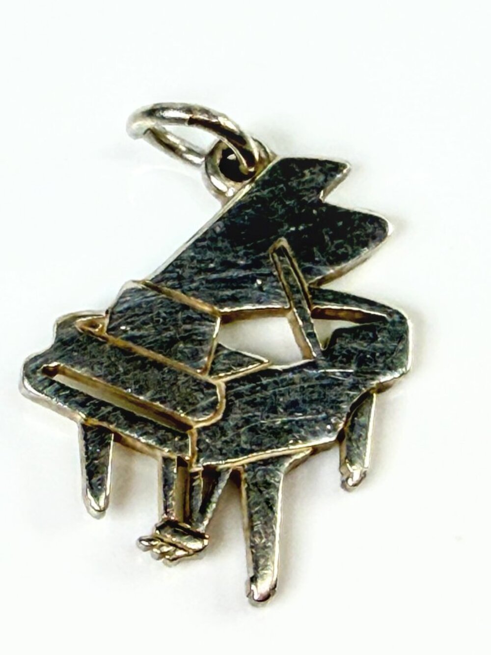 James Avery Retired Sterling Silver 3D Grand Piano Music Charm JR2143